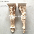 furniture parts wood capitals animal wood corbel woman carved wood corbels sexy girl corbel